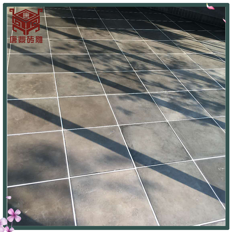 Tang Ding Brick Carved Imitation Ancient Green Brick Flat Brick Courtyard Paved brick New Chinese background wall anti-slip floor tiles 40cm Decoration