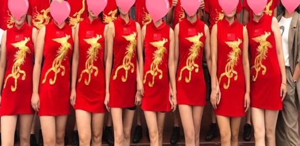 Set to be aerobatics performance clothes dance suit special skills industry cheerleader Costume Competitive Race Suit