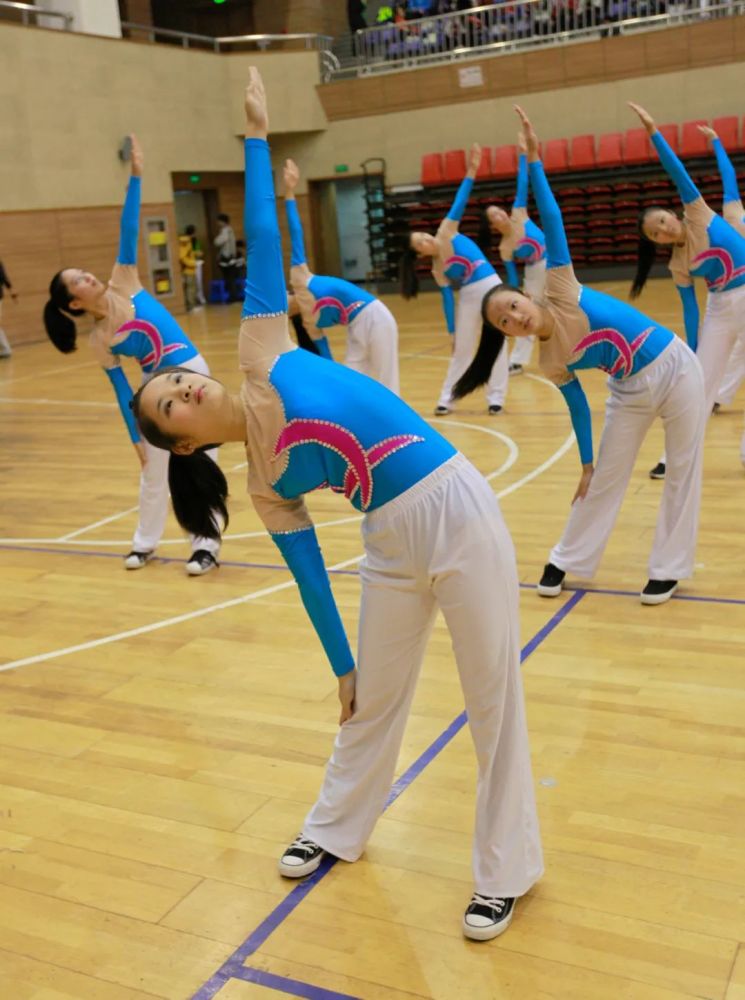 Children Dance Gymnastics Suit Elementary School Students School Qing Performance Cheerleading and Costume Middle School Students Group Bodybuilding Aerobics Performance