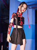 Childrens hip-hop jazz dance costume suit children hiphop games cheerleader costume fashion and handsome