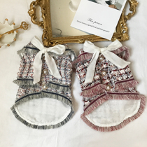 2020 new dog clothes puppet English short cat small fragrant wind coat pet dog clothes autumn teddy princess