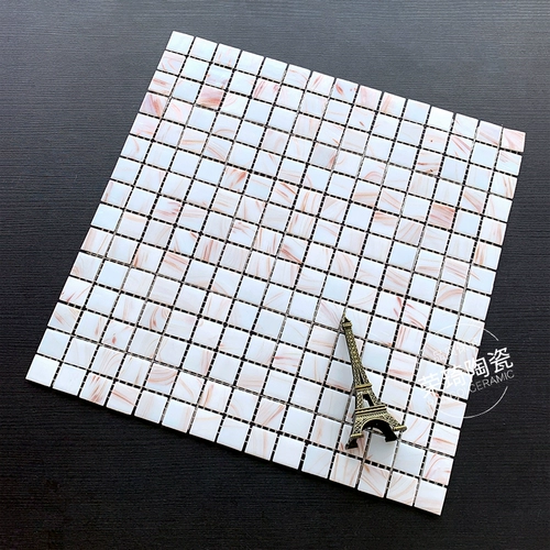 Открытый бассейн рыб пруд бассейн Стекло Золотая линия мозаика для ванной комнаты плитка отеля внешняя стена балкон -потолка головоломка