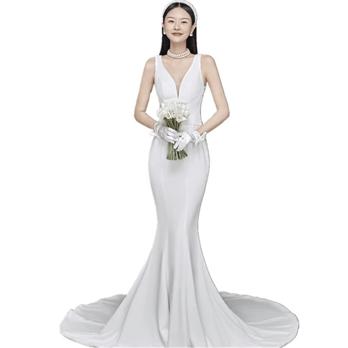 Корсет для влюбленных, элегантное модное свадебное платье, крой «рыбий хвост»