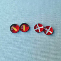 DIY Cartoon Doll Doll wool felt animal specimen glass eye Eyeball eye Eye Eye Eye Eye eye red guest line