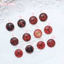 DIY Cartoon Doll Man Puppet Wool Felt Animal Specimen Glass Eyeball Eyeball BD6-20MM Write Wheel Eye