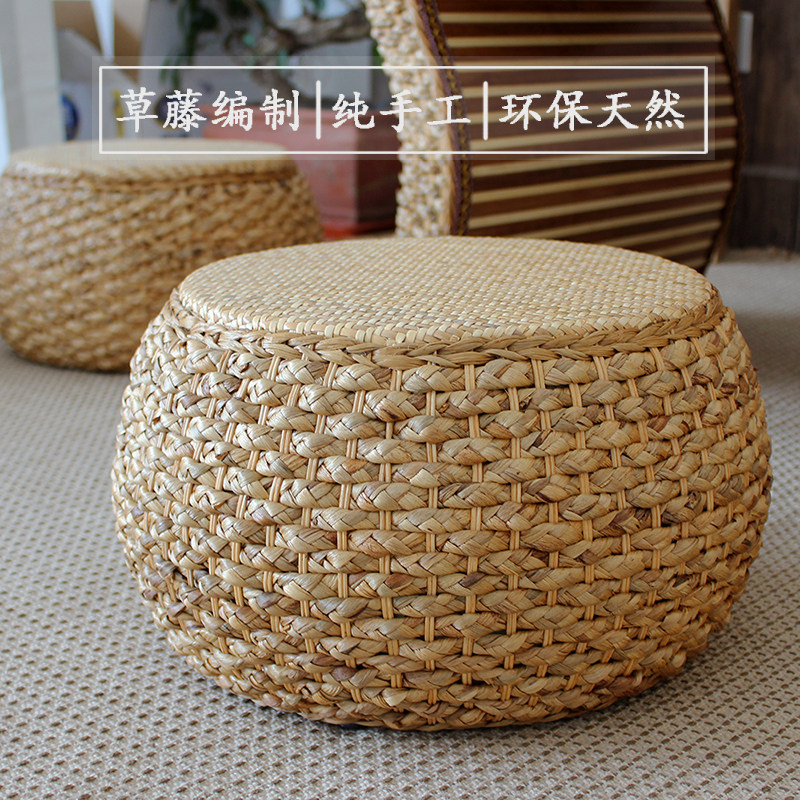 Hand Woven Environmentally Friendly Water Fairy choreography bench practical creativity eco-friendly change of shoes stool Footrest Stool Tea Art Sitting Mound