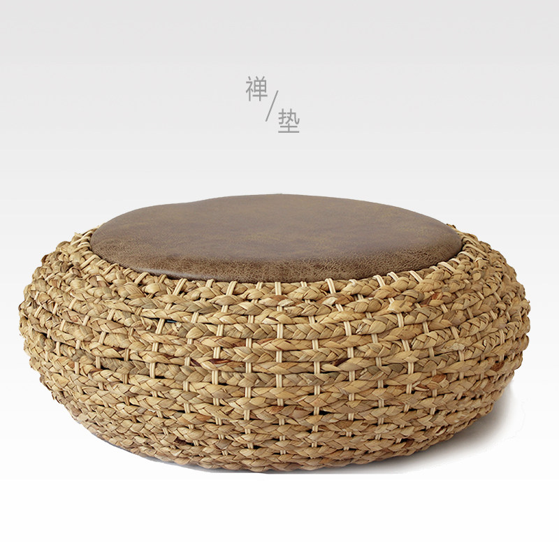 Handmade straw round tatami balcony bay window Futon bed and breakfast Meditation Yoga Meditation Worship Buddha Tea Ceremony cushion