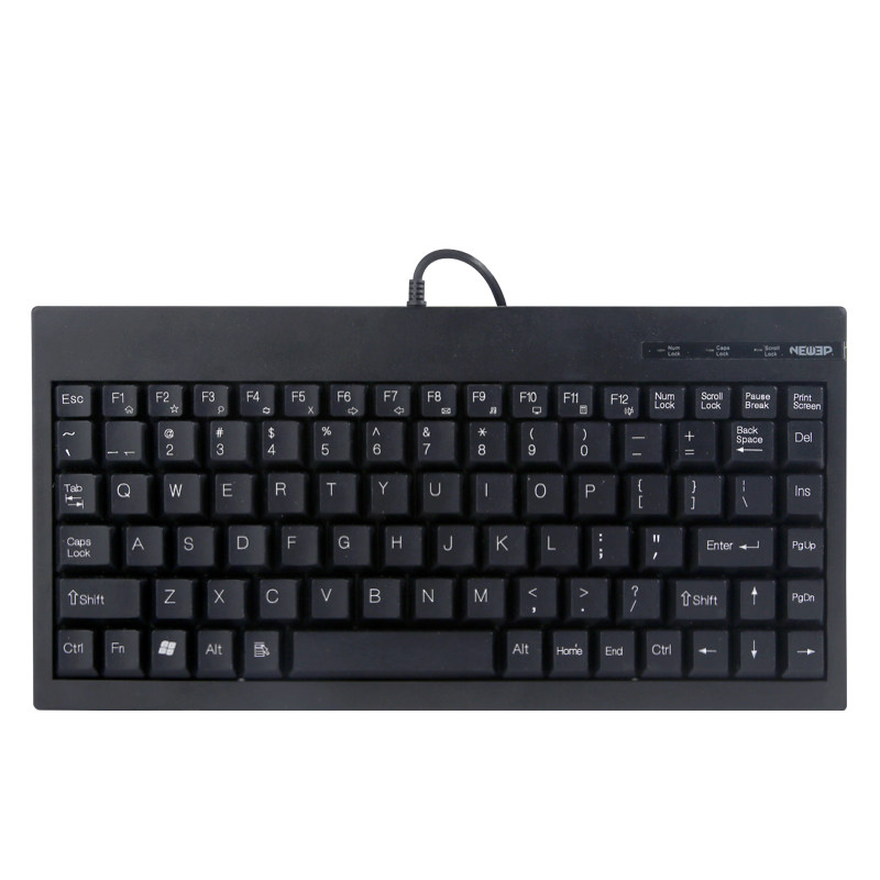 Notebook Mini PS2 industrial desktop computer external pick up small keyboard USB cable chocolate ultra-thin waterproof muted