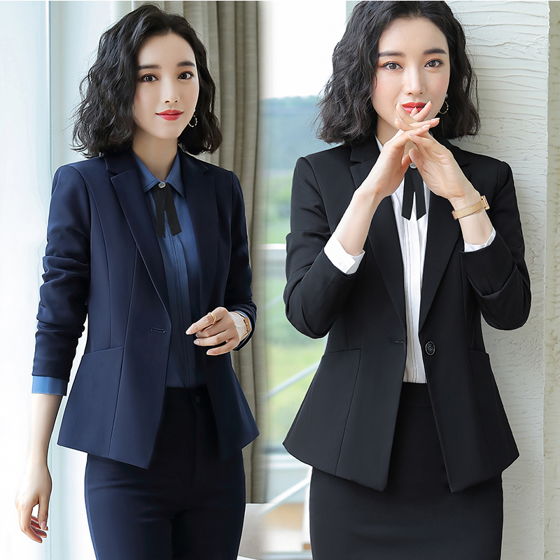 Career suit women 2020 new small suit coat female dress college students interviewed suit suit work clothes