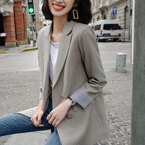 Blazer women Autumn 2020 new Korean version of British wind Net red design sense niche small suit women jacket suit