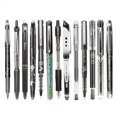 5 pilot Japanese Baile pens Gel pens Black water-based pens P500 exam pens Signature pens for students