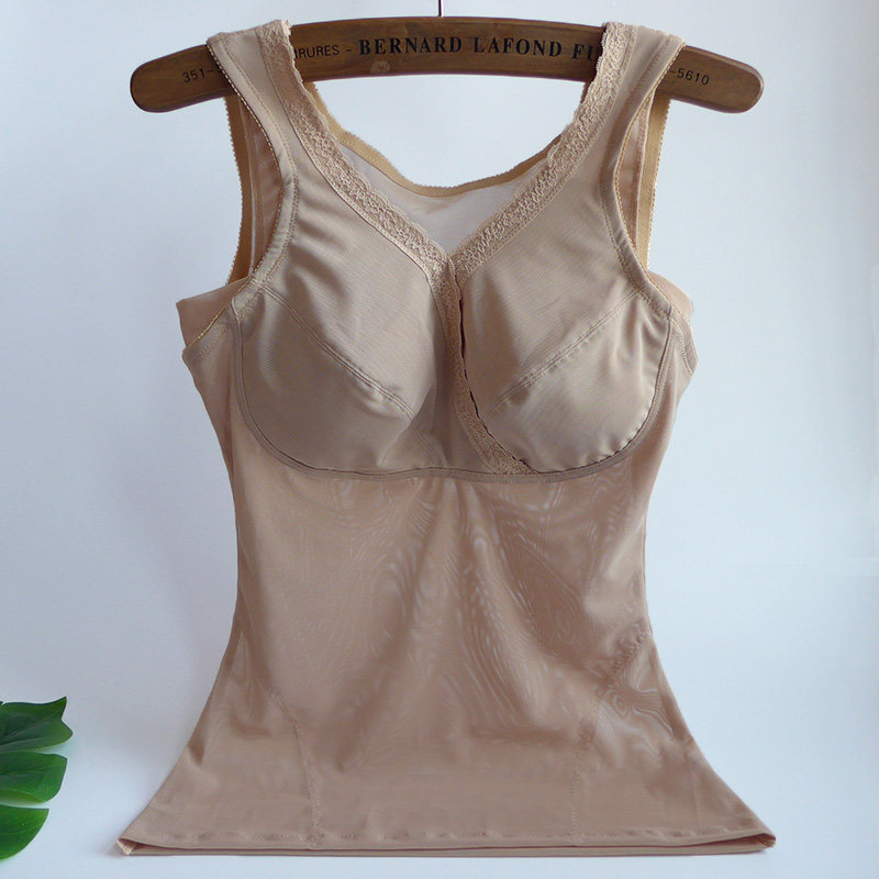 Large size corset 200 catties thin section belly fat mm plus size breasts upper body vest style corset vest