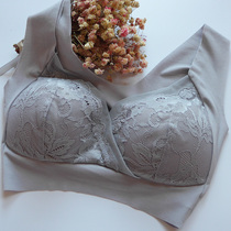 Middle-aged underwear female mother bra no steel ring thin section full cup large size zero bondage womens comfortable sleep vest