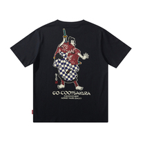 Popular mens cotton T-shirt summer new Wukong shop short sleeve mens and womens couple shirt student round neck T-shirt Tide brand