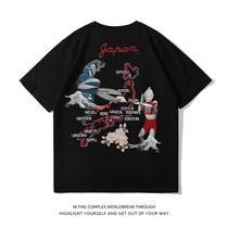 First generation Altman vs. Jayton Monster Japanese T-shirt embroidery short sleeve male and female student couple anime cartoon