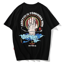 New summer mens short sleeve T-shirt Wukong shop little monkey Tathagata cloud breathable print half sleeve