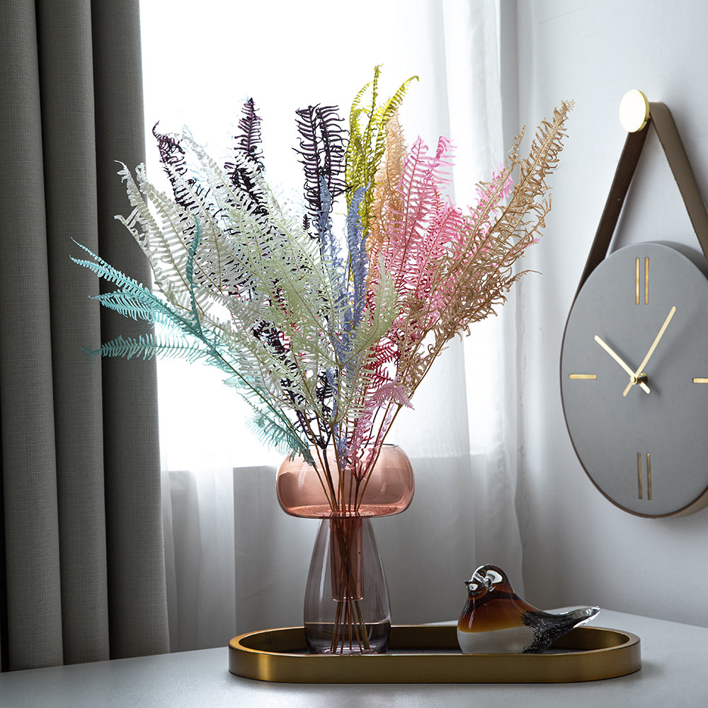 Northern Europe light luxury leaves eternal flower leaves natural dry flower panel decorated window decorated with photo props