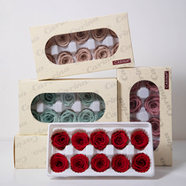 Rosarys homemade Yongsheng Flower Rose Flower Bag Flower Material No. Small glass cover Flower Box Bottle Flower Batch of Diy hair