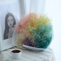 Rose Mini Eternal Flower Xiacao Gypsophila Stars Dried Flower Flower Flower Bride Headwear Home Soft Homestay Decoration