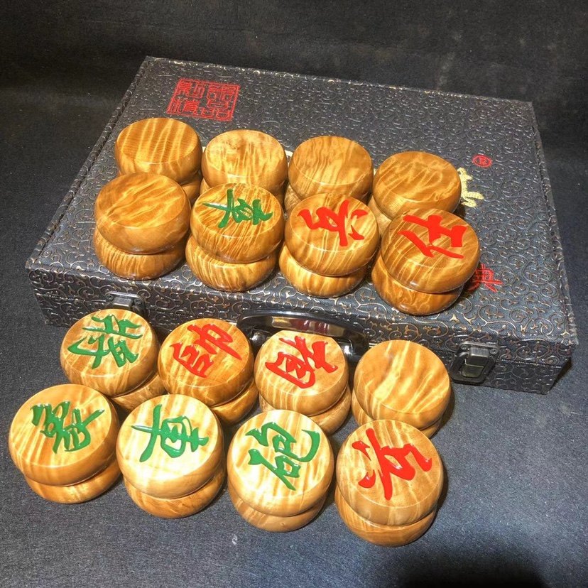 Zhengzong Yin Nangyin Dark Wood Uwood Solid Wood Red Wood China Chess Suit Drawer Folding Chessboard Collection-Taobao