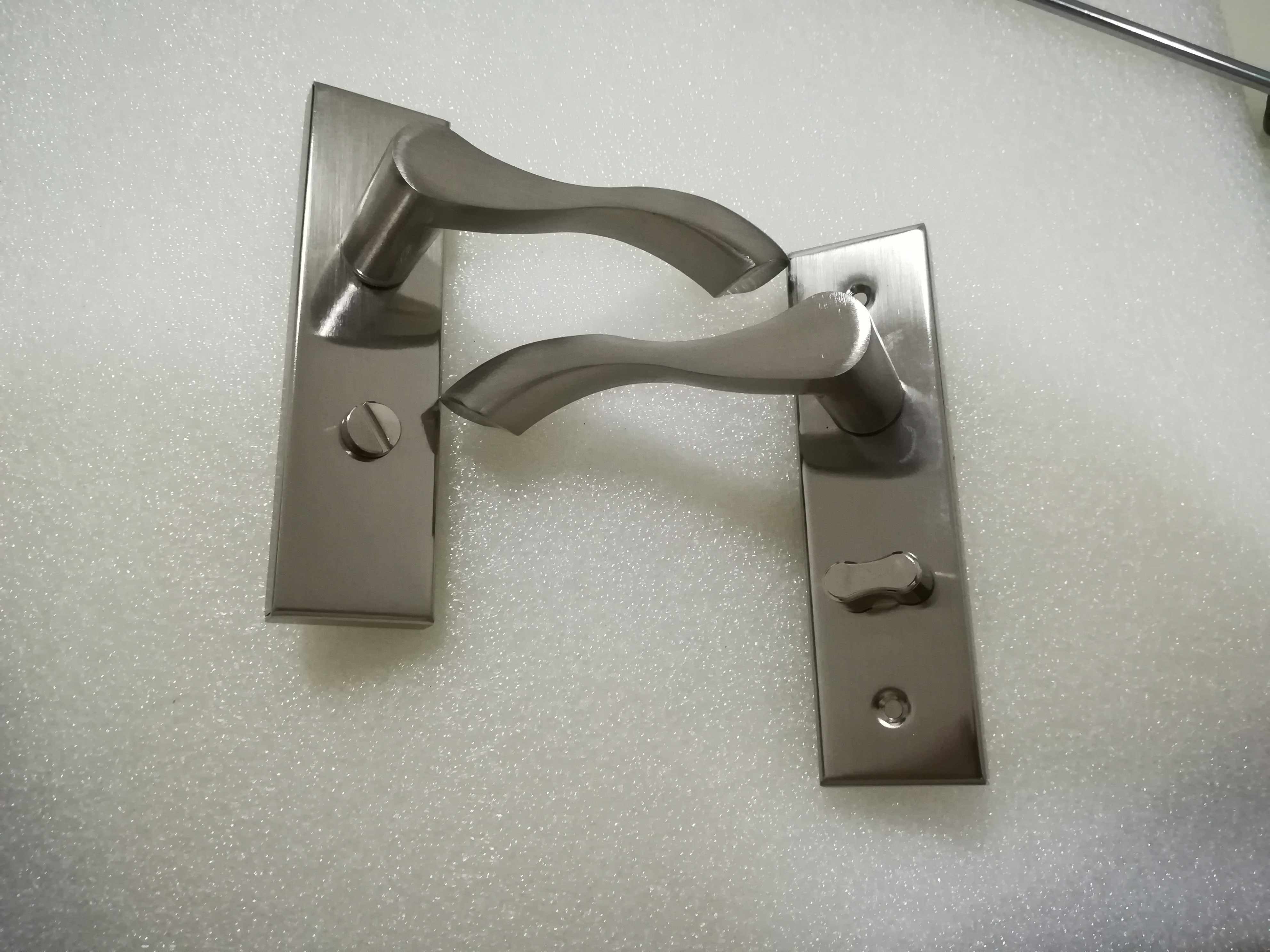 Stainless steel bathroom door lock Powder room lock without key toilet door lock Kitchen door lock Screw hole distance 110mm