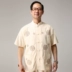 昊 2015 đầm mới mùa hè Hanfu cải tiến bộ đồ Tang nam trung niên tay ngắn tay áo Trung Quốc quan ao dan toc Trang phục dân tộc