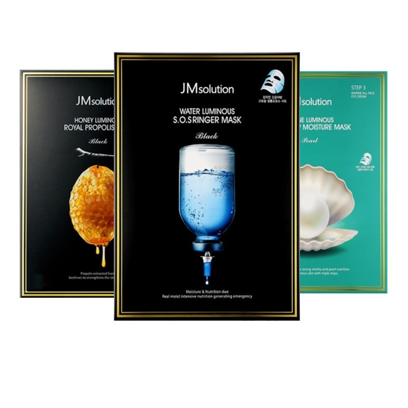 JMsolution Korea jm first aid mask pearl trilogy honey deep moisturizing hyaluronic acid female moisturizing
