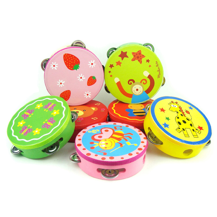 Children's Orff Music Early Childhood Educational Toy Froebel Teaching Aids Tambourine Rattle Rattle Tambourine Tambourine