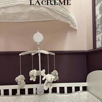 lacreme crib bell 0-12 months baby bedside music rotating rattle newborn hanging soothing toy