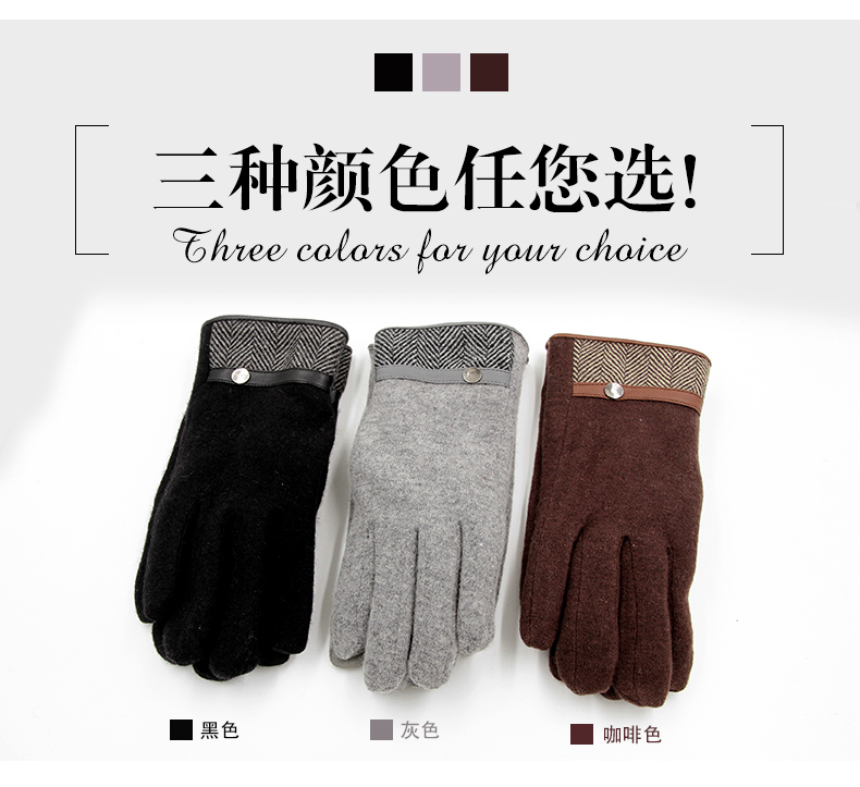 Gants pour homme en Laine Cachemire - Ref 2781608 Image 33