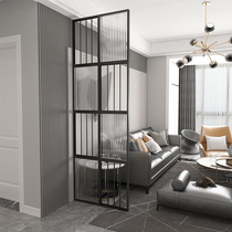  Partition decoration net red partition Changhong glass partition Art glass screen partition wall Abstract painting glass partition