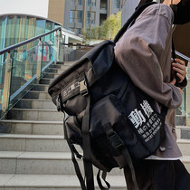 Fashion trend large capacity backpack mens light travel computer backpack female multi-function College student Boy bag