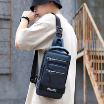 New mens chest bag Tide brand leisure multifunctional chest shoulder shoulder bag light fashion backpack large capacity