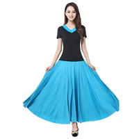 Синий воротниц черные длинные рукава (юбка не включена)