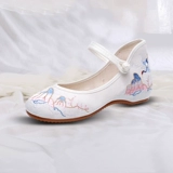 Обувь, классические туфли, белые этнические слипоны, мягкая подошва, этнический стиль