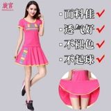 Летний хлопковый комплект, юбка, штаны, 2020, большой размер