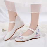 Обувь, классические туфли, белые этнические слипоны, мягкая подошва, этнический стиль