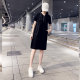 Summer 2023 ໃຫມ່ loose hooded fat mm plus fat enlarged casual sports loose straight large size dress ສໍາລັບແມ່ຍິງ