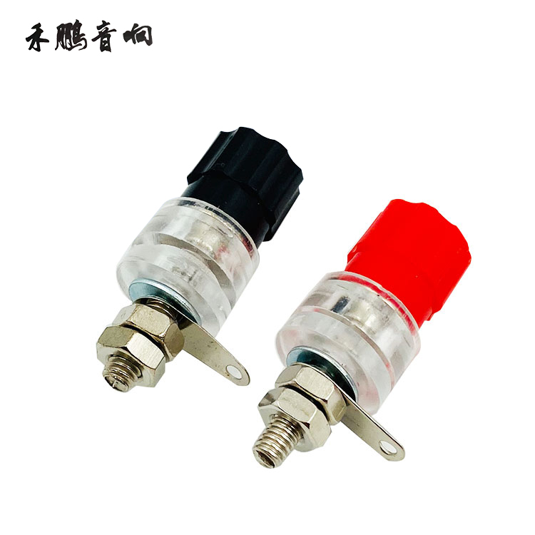 1022 wiring column translucent power amplifier audio speaker terminal block power connector red and black pair