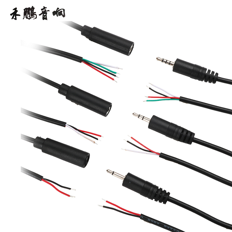 AUX Audio Line Male to the Mother Public Bend Audio Connection Extension Cord Spring Wire RCA Line 2 5 3 5mm