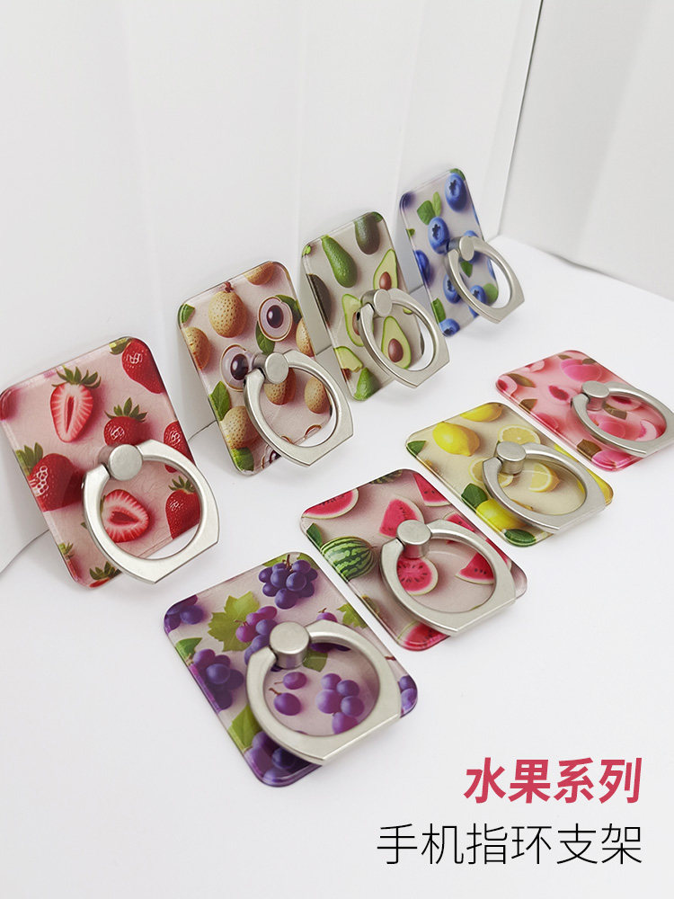 Fruit Series Phone Ring Holder Stand Desktop Lazy Holder for Watching Shows Anti-Lost Anti-Drop Wristband Creative Internet Celebrity Style