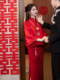新中式新娘订婚敬酒服套装新款红色秀禾服结婚礼服裙女高级感轻奢