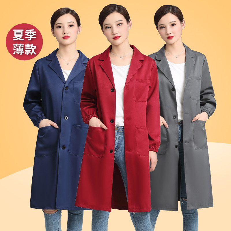 Blue coat of clothes Working clothes Customized Laubao Summer carrying clothes Working with large coat of wear and abrasion Lawless men's long coat of clothing