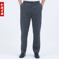 Черные и серые полосатые штаны шеф -повара