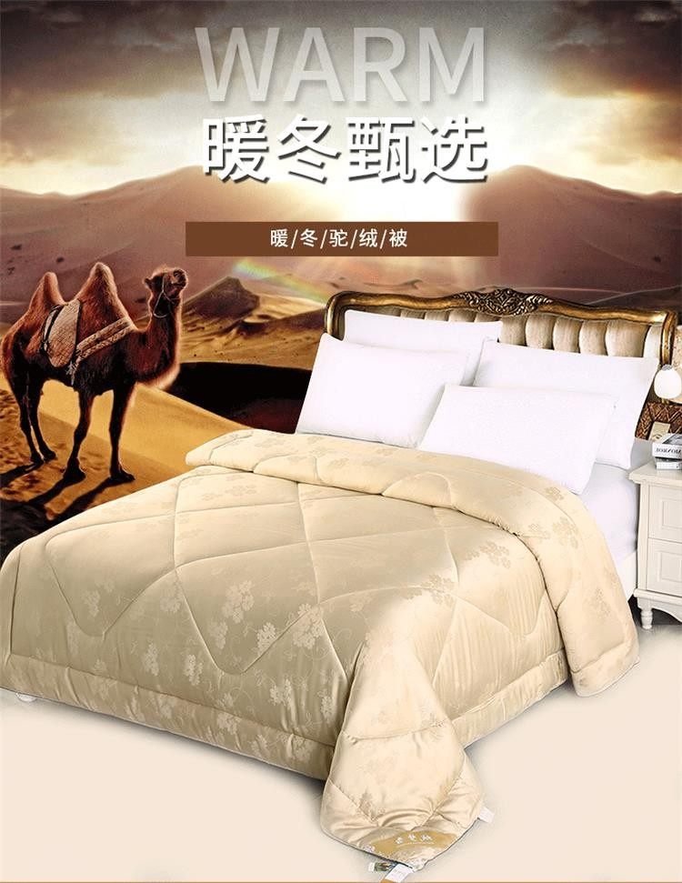 100% Camel Suede Winter Thickened warm single double for elderly student child camel suede quilted by core bedding