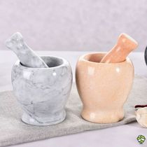 Natural Marble Stone Mashed Garlic Machine Stone Mortar Home Garlic Clay Machine Garlic Garlic Garlic Press Garlic Press mashed jar garlic mortar