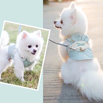 Korean version of the bee chest strap with wings walking dog leash vest dog out dog rope dog chain puppies small and medium-sized dogs