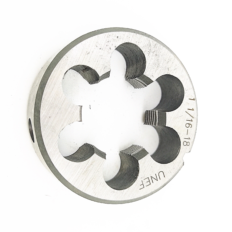 American-Made Round Die One and Sixteen Thousandths of an Inch 1 1/16-8 10 12 14 16 18 20 Tap Un