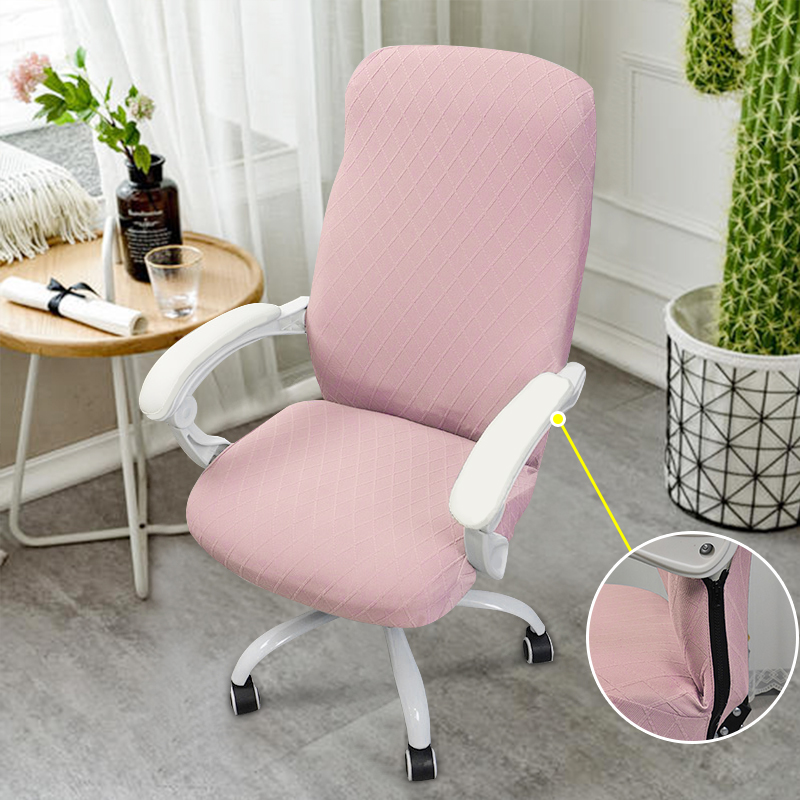 Simple one-piece with armrest chair cover all-inclusive stretch universal stool cover home rotary chair lift cover simple wind