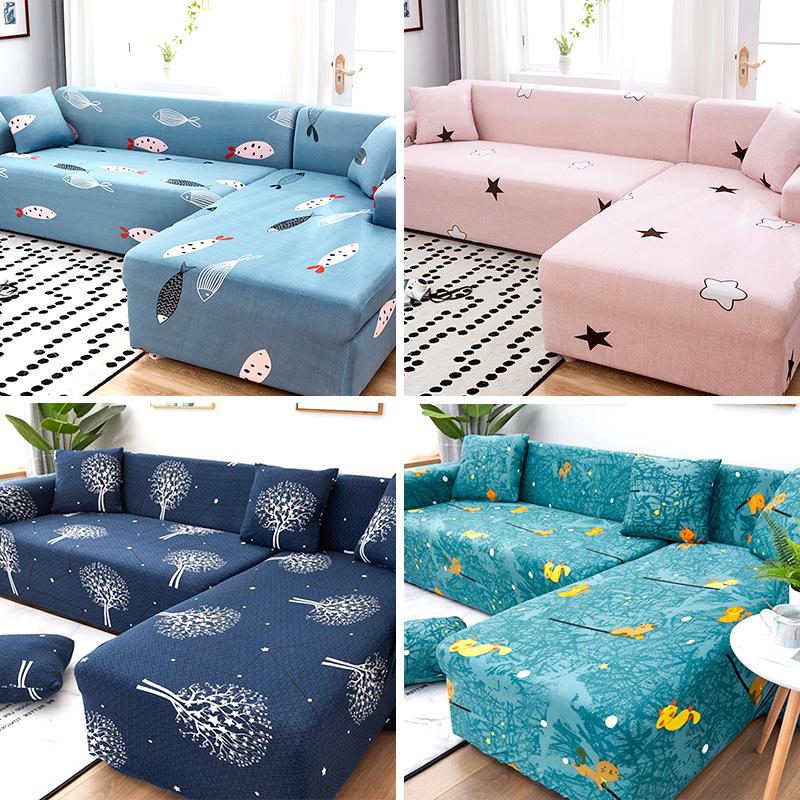 Sloth Elastic Sofa Protective Sleeve Full Bag Universal Cover All Season Universal Cloth Art Combined Sofa Cushion Cover-Taobao